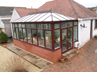 photo of completed conservatory